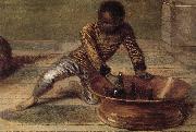 Jean-Antoine Watteau Details of The Music-Party painting